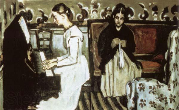 Paul Cezanne Jeune fill au piano